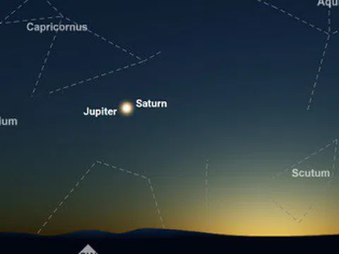 Đón xem sao Mộc và sao Thổ ở gần nhau nhất trong gần 800 năm